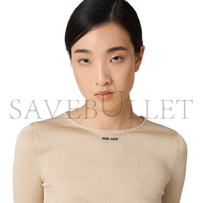 MIU MIU MAGLIA GIROCOLLO IN SETA MML01C